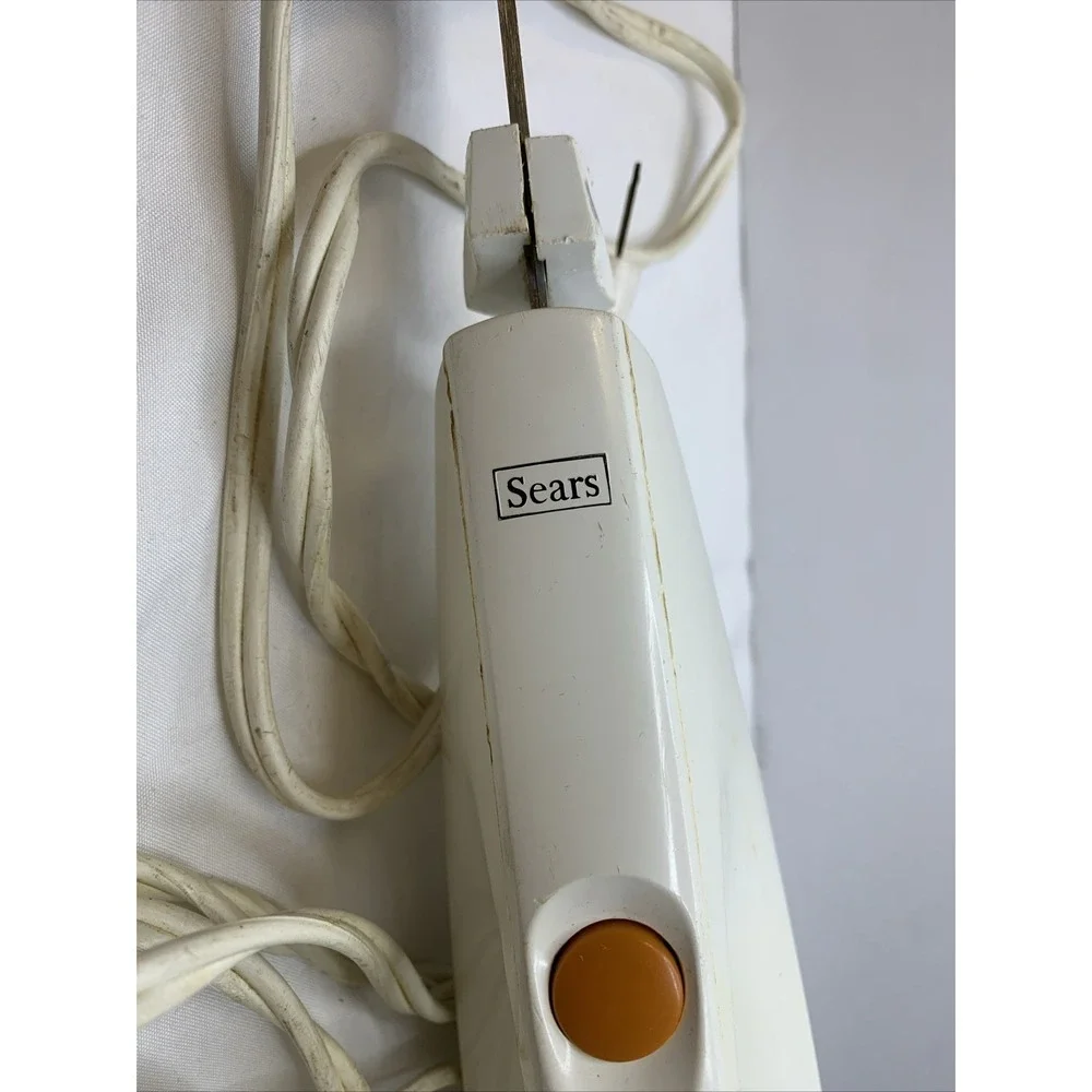 Sears Electric Knife Vintage Two Blades Stainless Steel Blades Made In USA Works